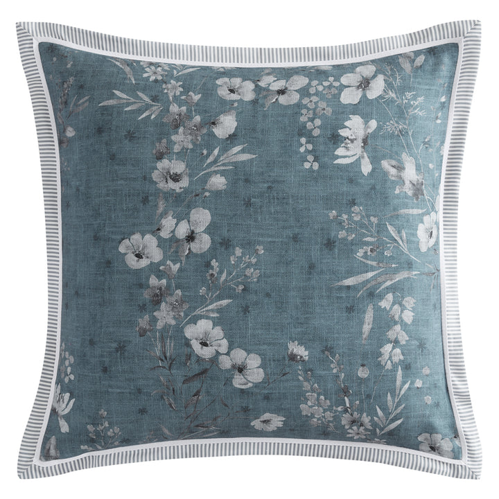 Private Collection Samaria Teal European Pillowcase | My Linen
