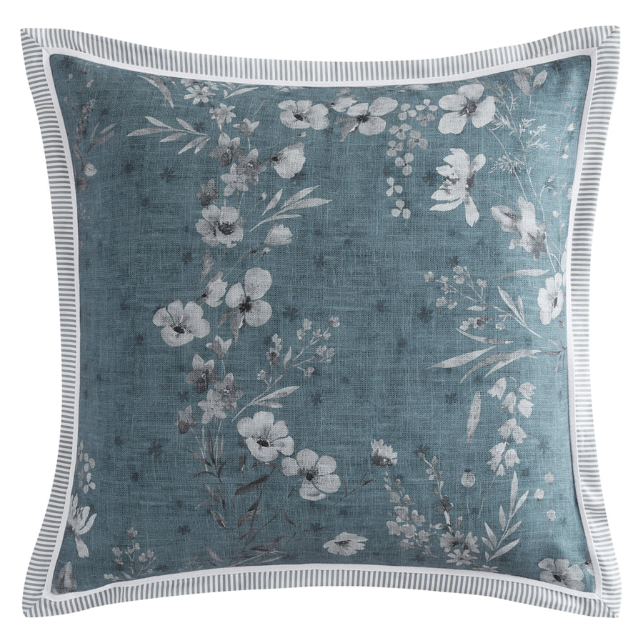 Private Collection Samaria Teal European Pillowcase | My Linen