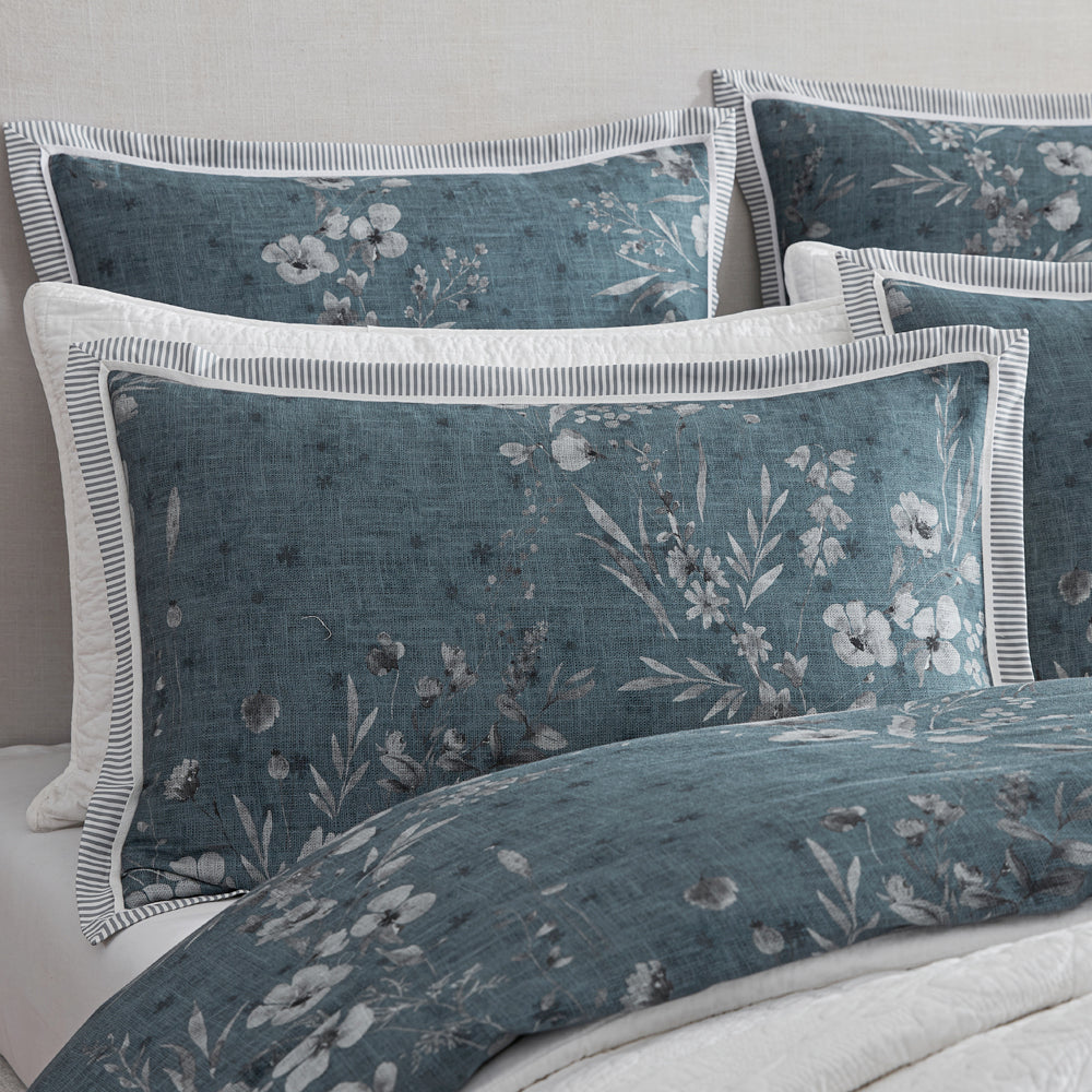 Private Collection Samaria Teal Quilt Cover Set Pillow | My Linen