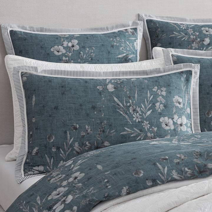 Private Collection Samaria Teal Quilt Cover Set Pillow | My Linen