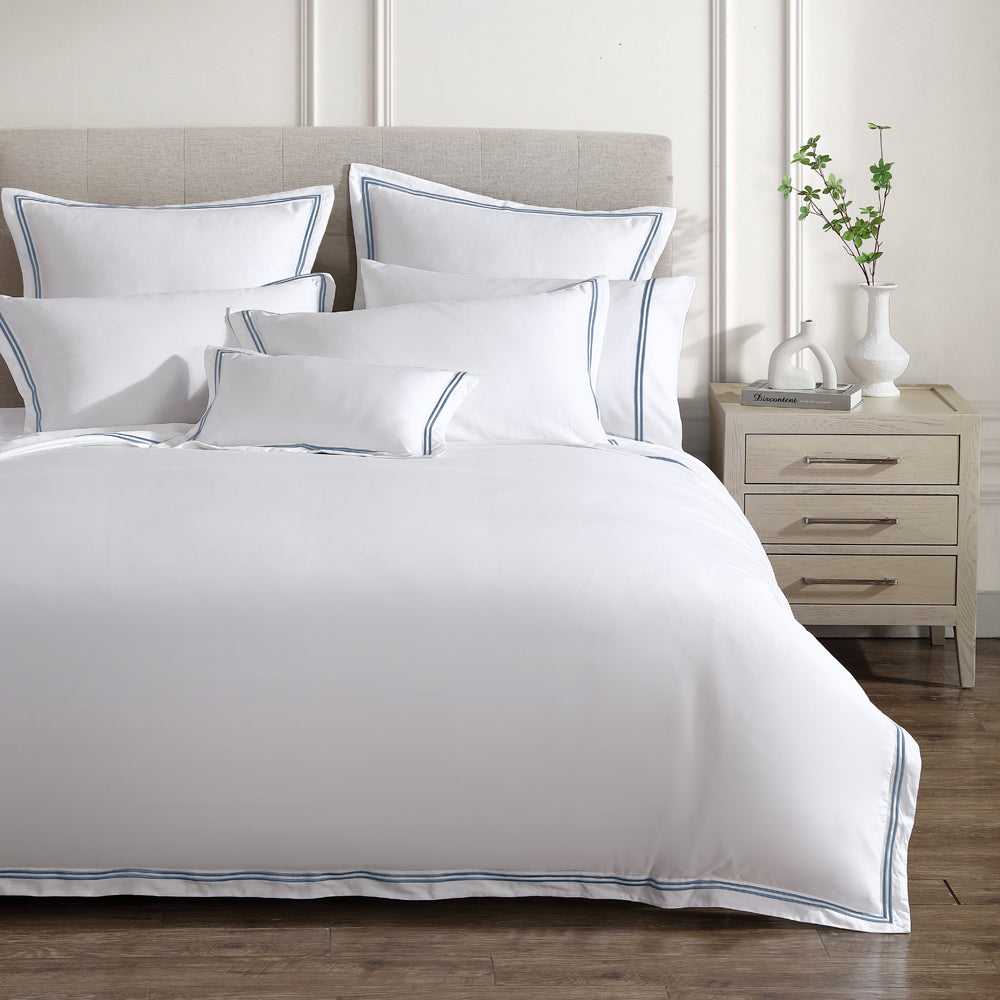 Santiago Steel Quilt Cover Set | Queen Bed