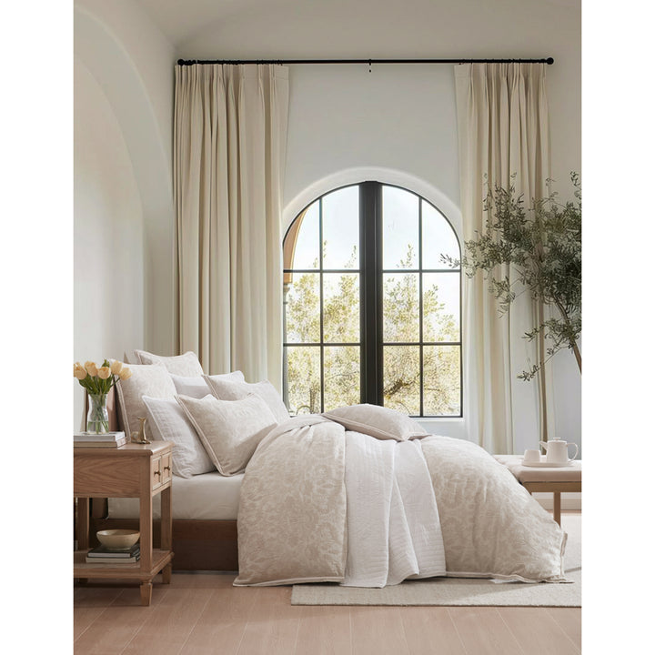 Private Collection Savanna Natural Quilt Cover Set Side | My Linen