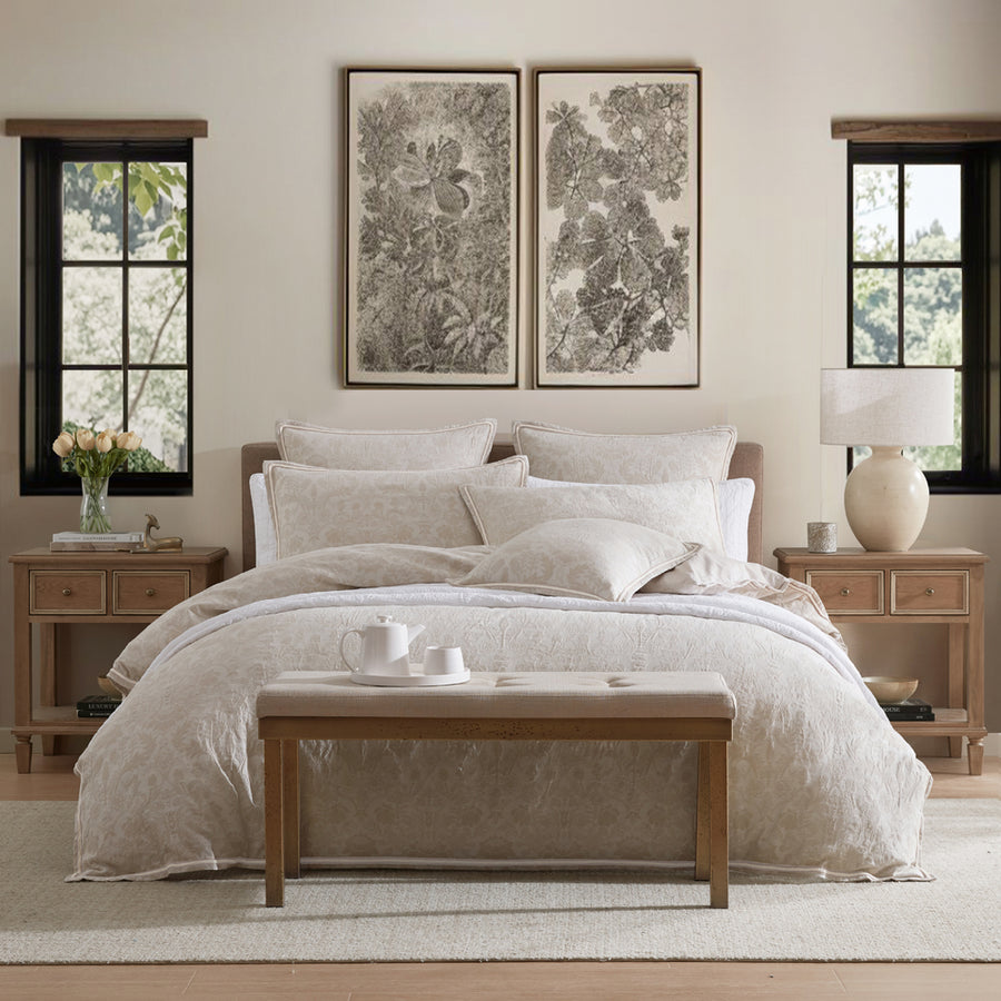 Private Collection Savanna Natural Quilt Cover Set | My Linen