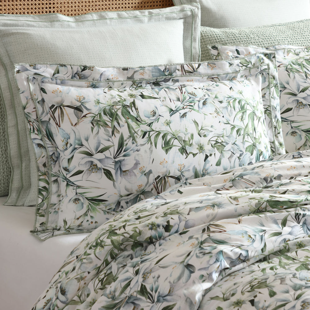 Private Collection Starlet Sage Quilt Cover Set Pillow | My Linen