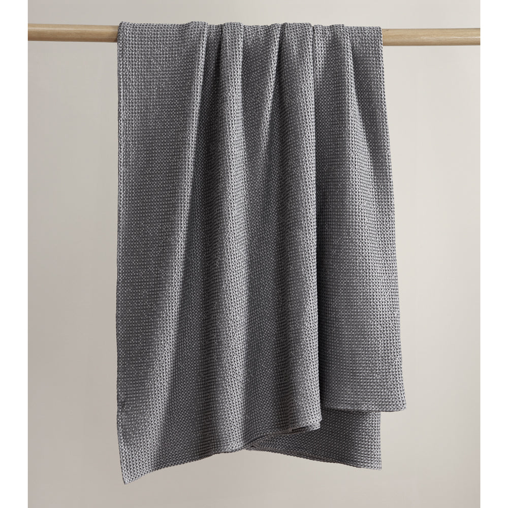 Urban Waffle Blanket Charcoal | Queen / King Bed