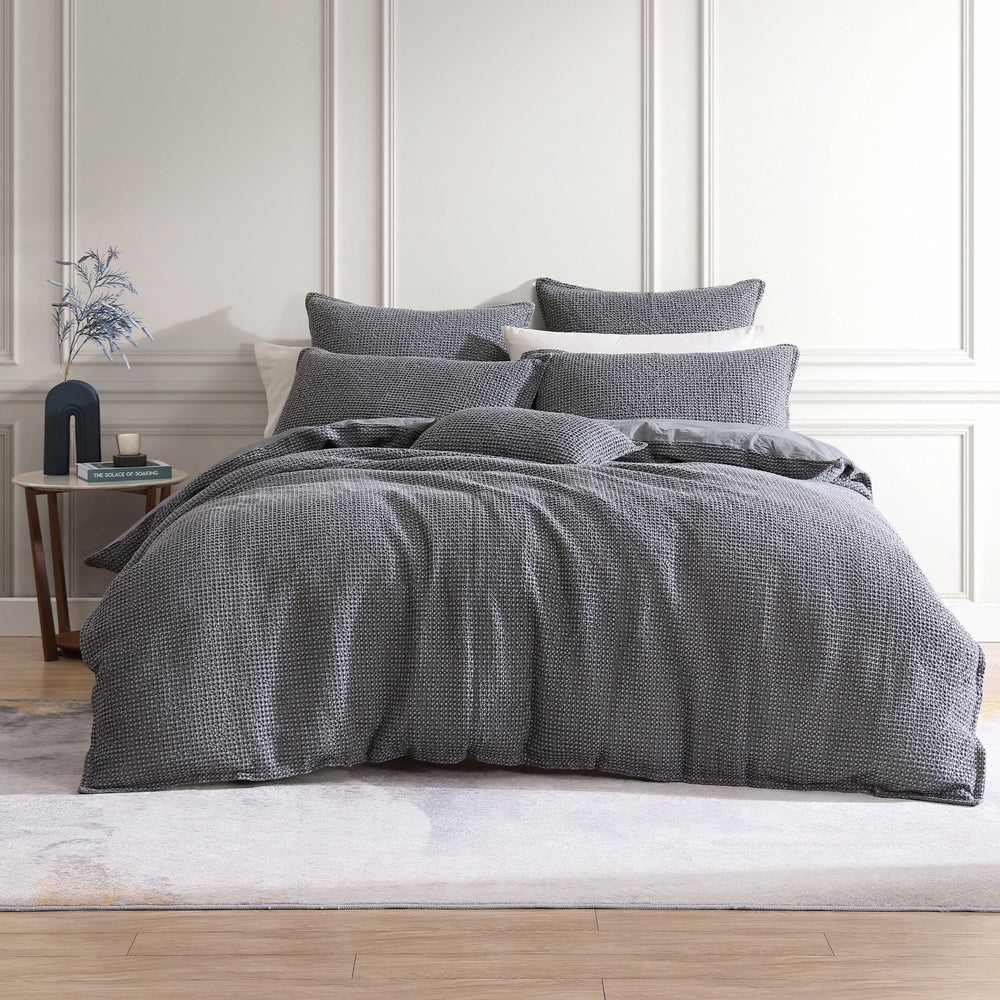 Urban Charcoal Quilt Cover Set | King Bed