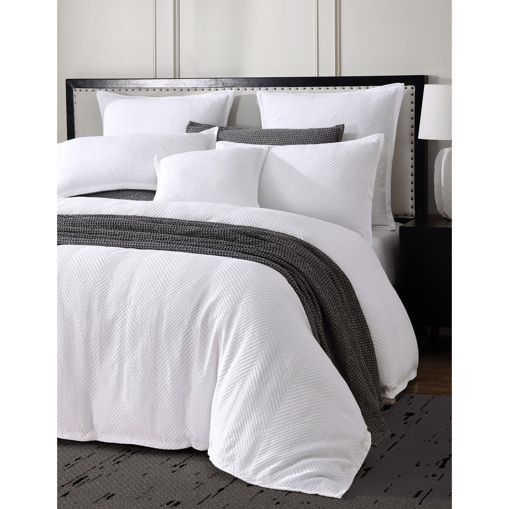 Private Collection Viva White Quilt Cover Set Closeup | My Linen