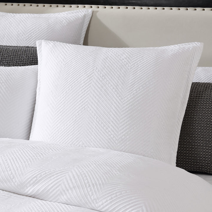 Private Collection Viva White European Pillowcase Lifestyle | My Linen