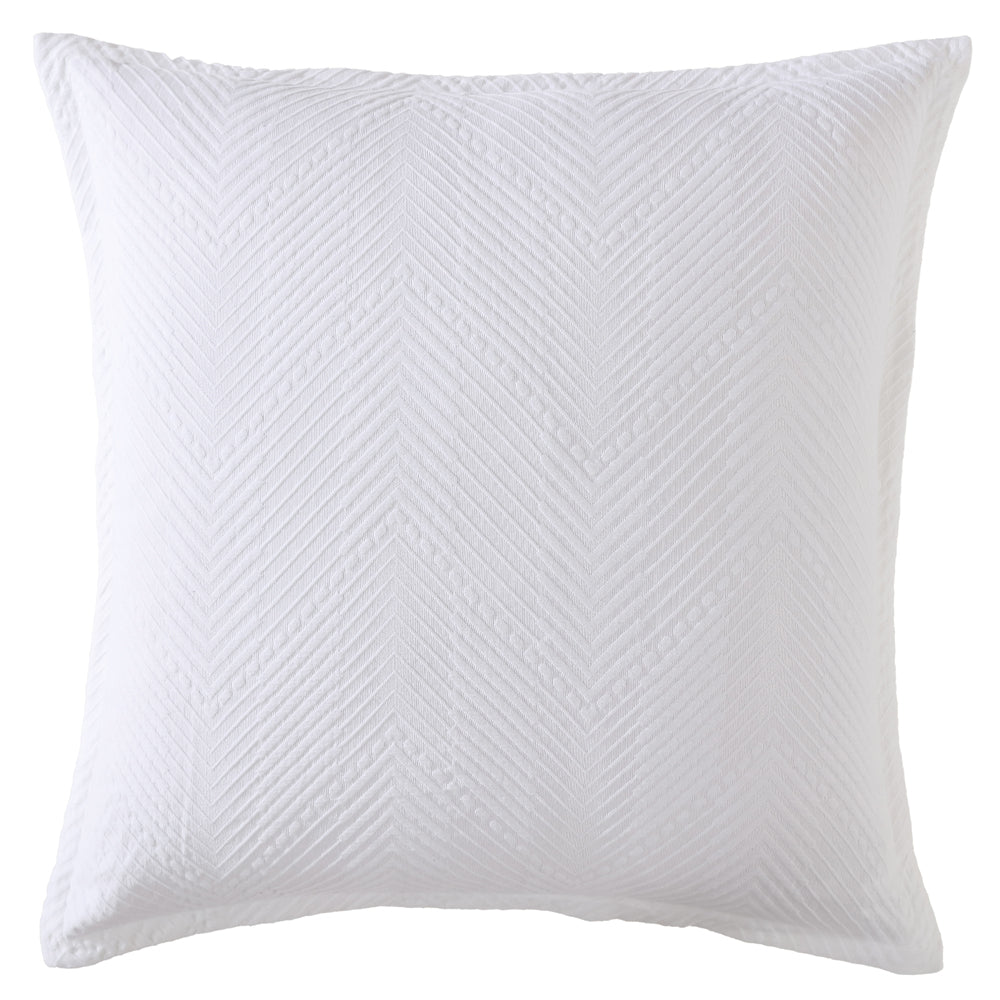 Private Collection Viva White European Pillowcase | My Linen
