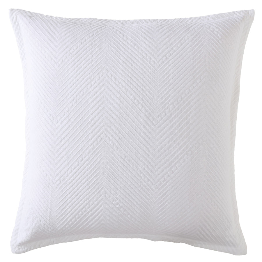 Private Collection Viva White European Pillowcase | My Linen