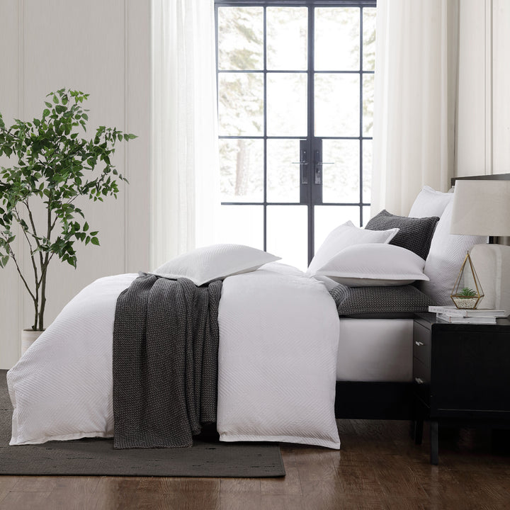 Private Collection Viva White Quilt Cover Set Side | My Linen