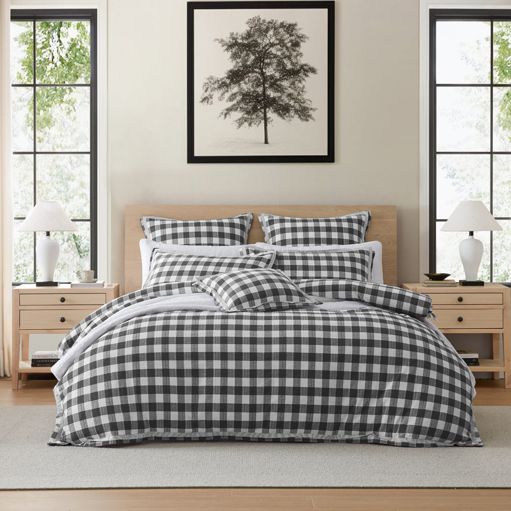 Private Collection Waverley Charcoal Quilt Cover Set | My Linen