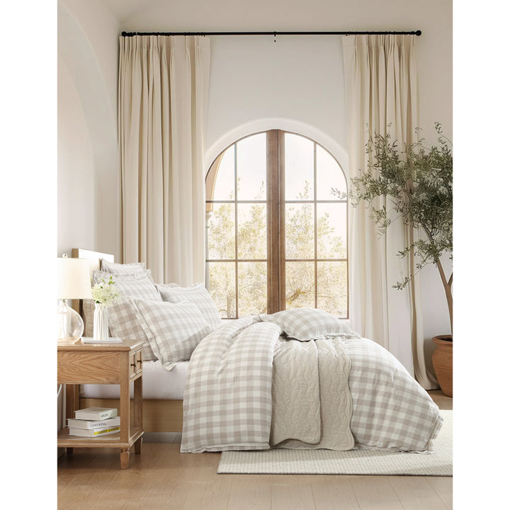 Private Collection Waverley Stone Quilt Cover Set Side | My Linen