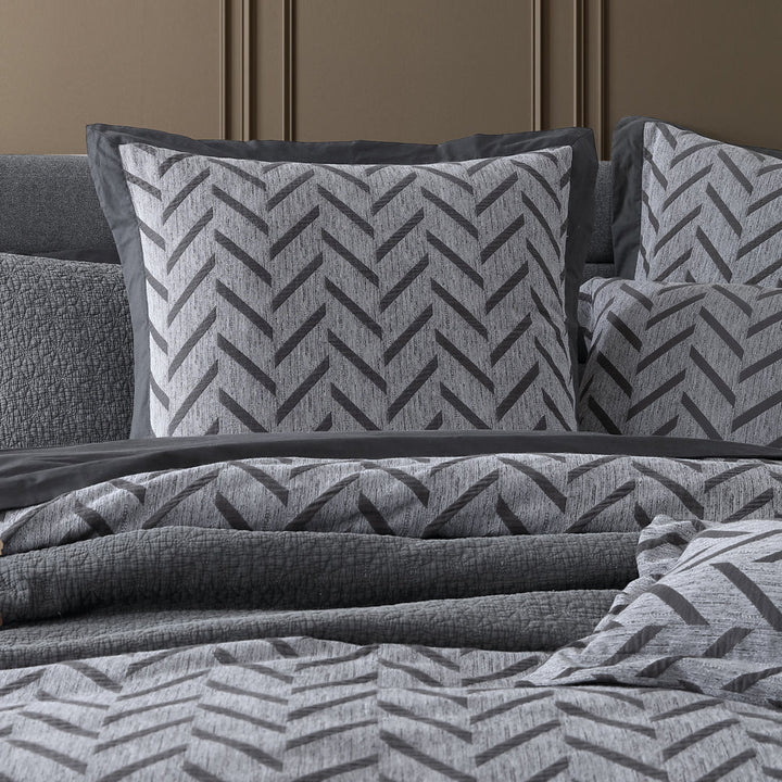 Westport Charcoal European Pillowcase