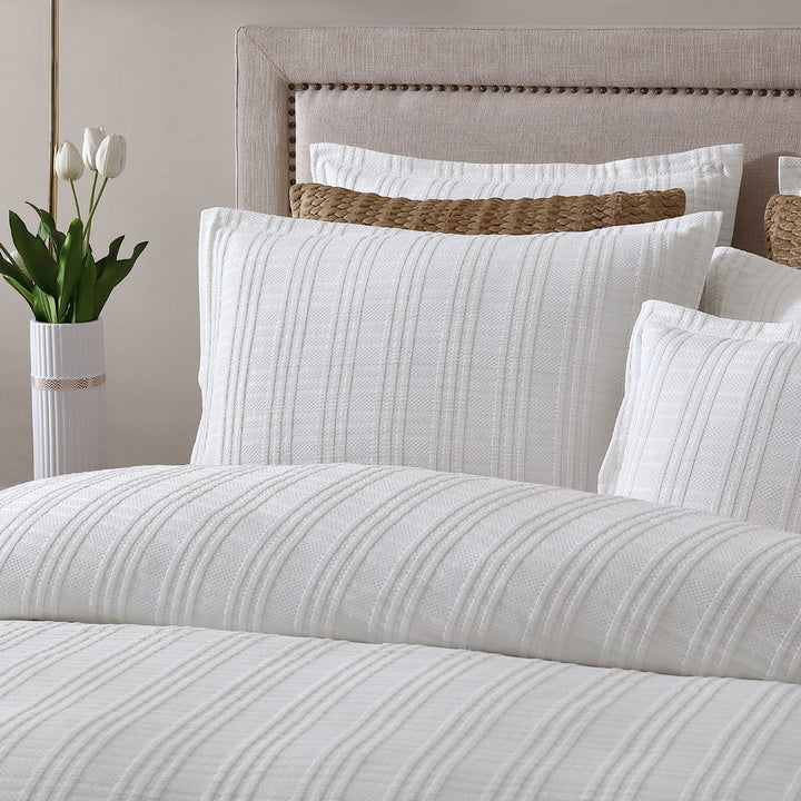 Winton White Quilt Cover Set | King Bed