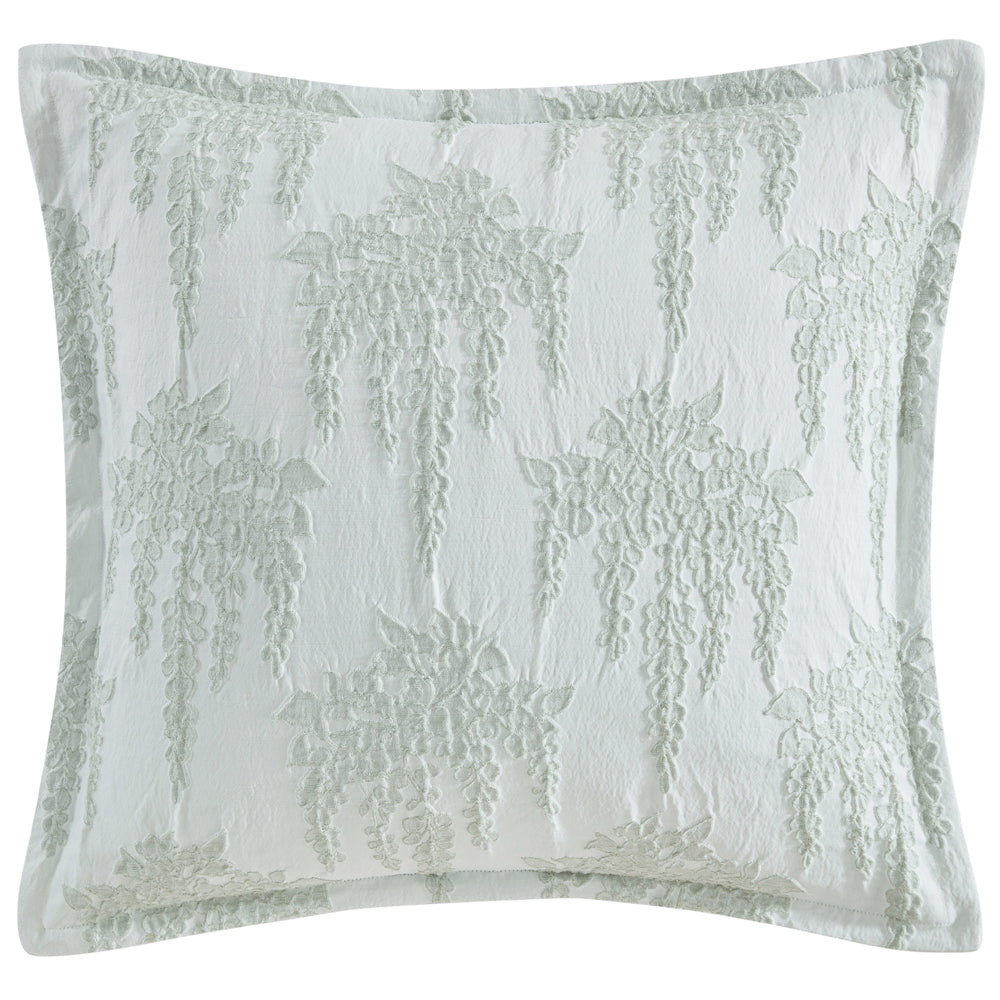 Private Collection Wisteria Sage European Pillowcase | My Linen