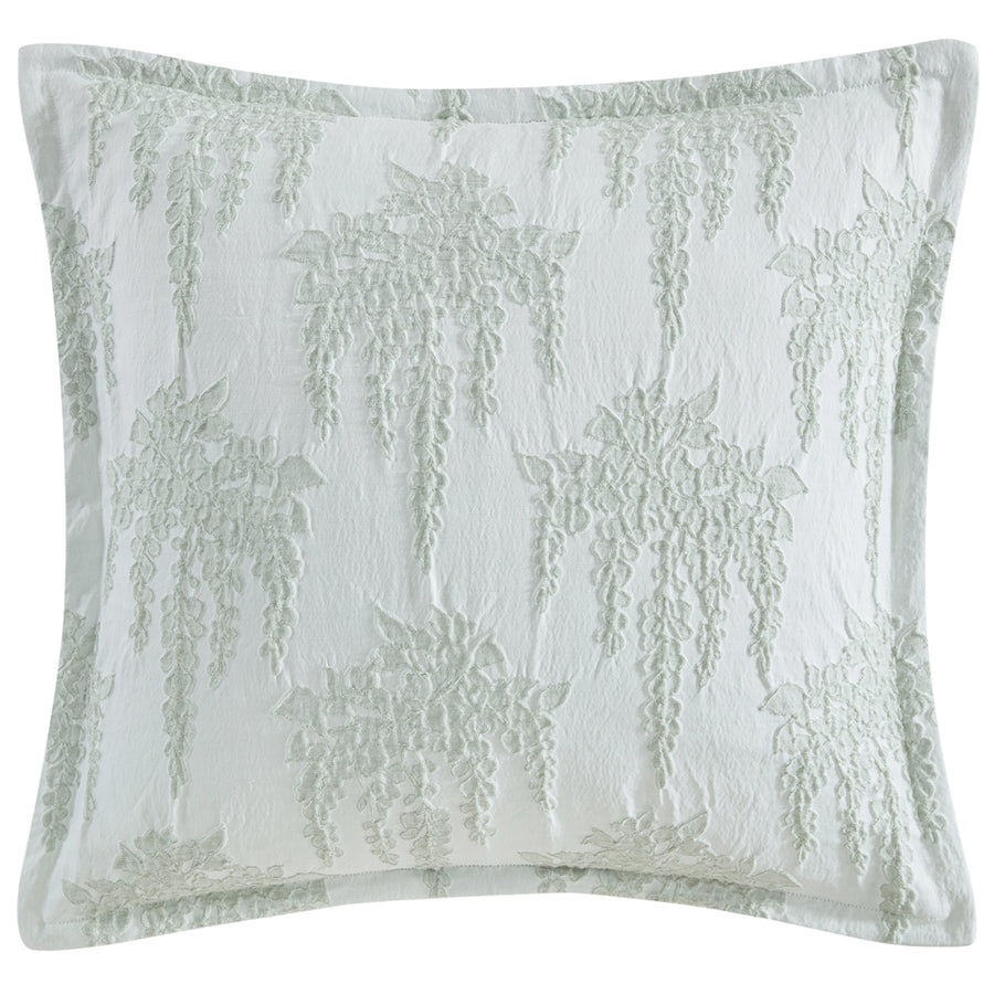 Private Collection Wisteria Sage European Pillowcase | My Linen