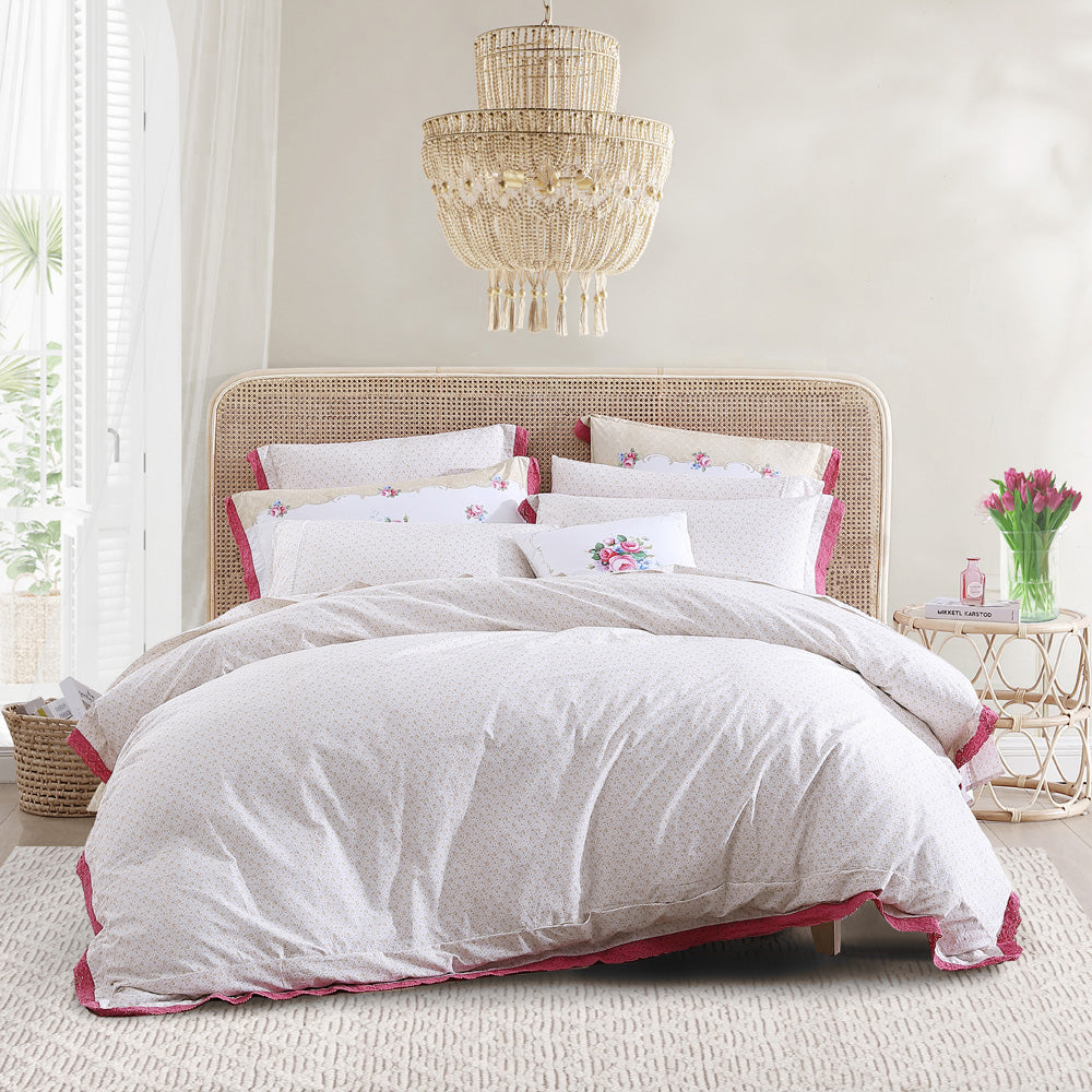 Bouquet Scroll Quilt Cover Set | King Bed