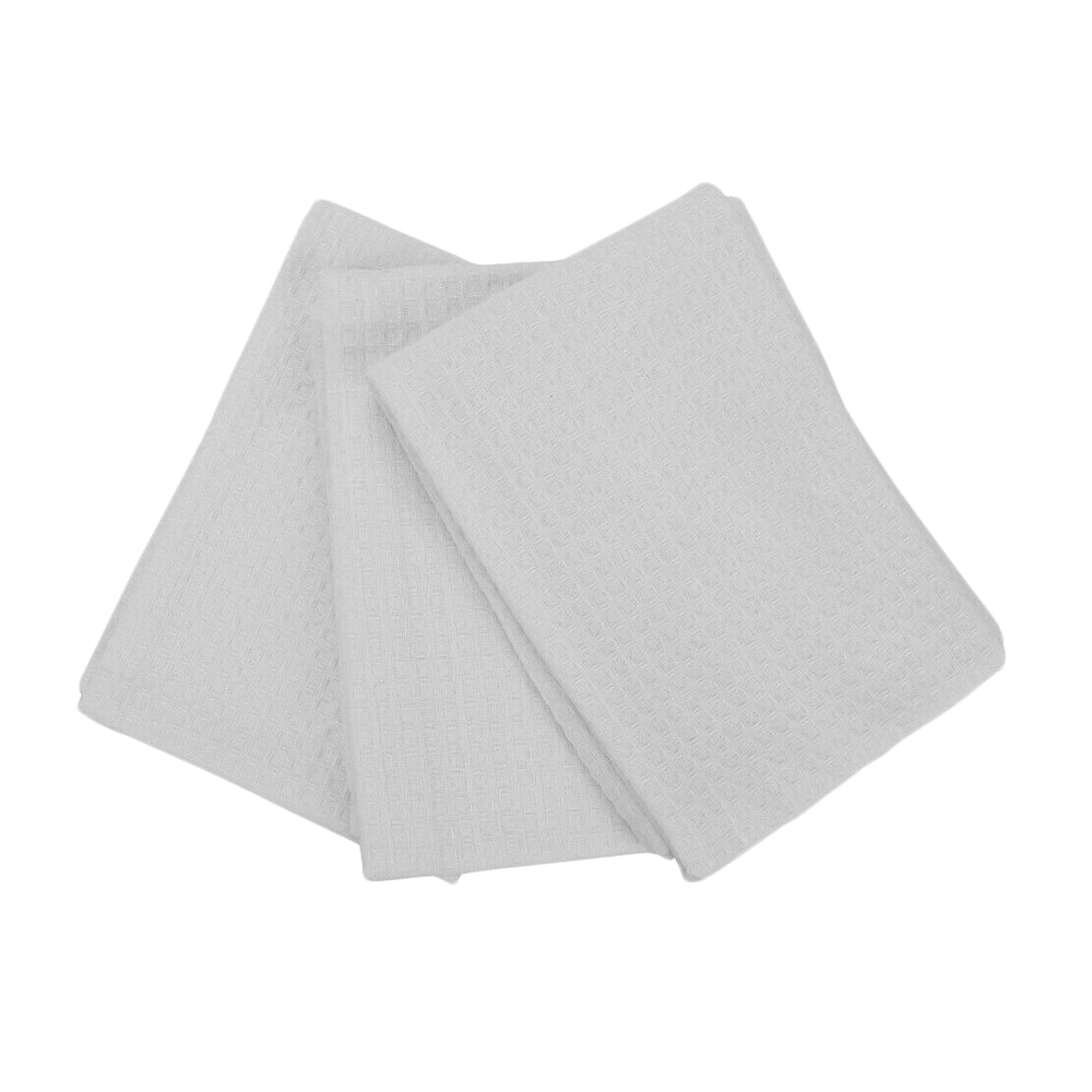 London Waffle Tea Towel White | 3 Pack