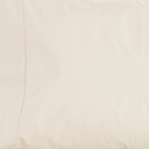 La Via 100% Cotton Fitted Sheet 400TC Ivory | Double Bed