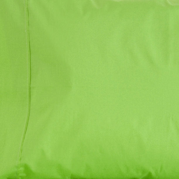 La Via 100% Cotton Fitted Sheet 400TC Lime | King Single Bed