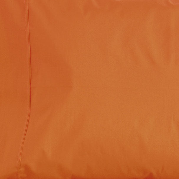 La Via 100% Cotton Fitted Sheet 400TC Orange | King Single Bed