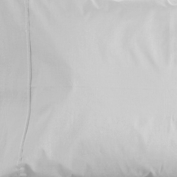 La Via 100% Cotton Fitted Sheet 400TC Silver | King Single Bed