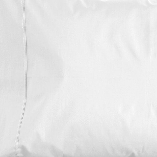 La Via 100% Cotton Fitted Sheet 400TC White | King Bed