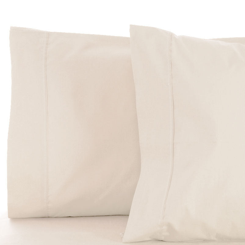 La Via 100% Cotton Flat Sheet 400TC Ivory | King Bed Mega