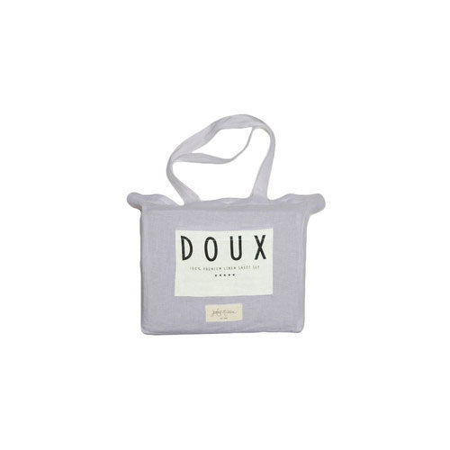 Doux 100% Linen Sheet Set Grey | King Bed