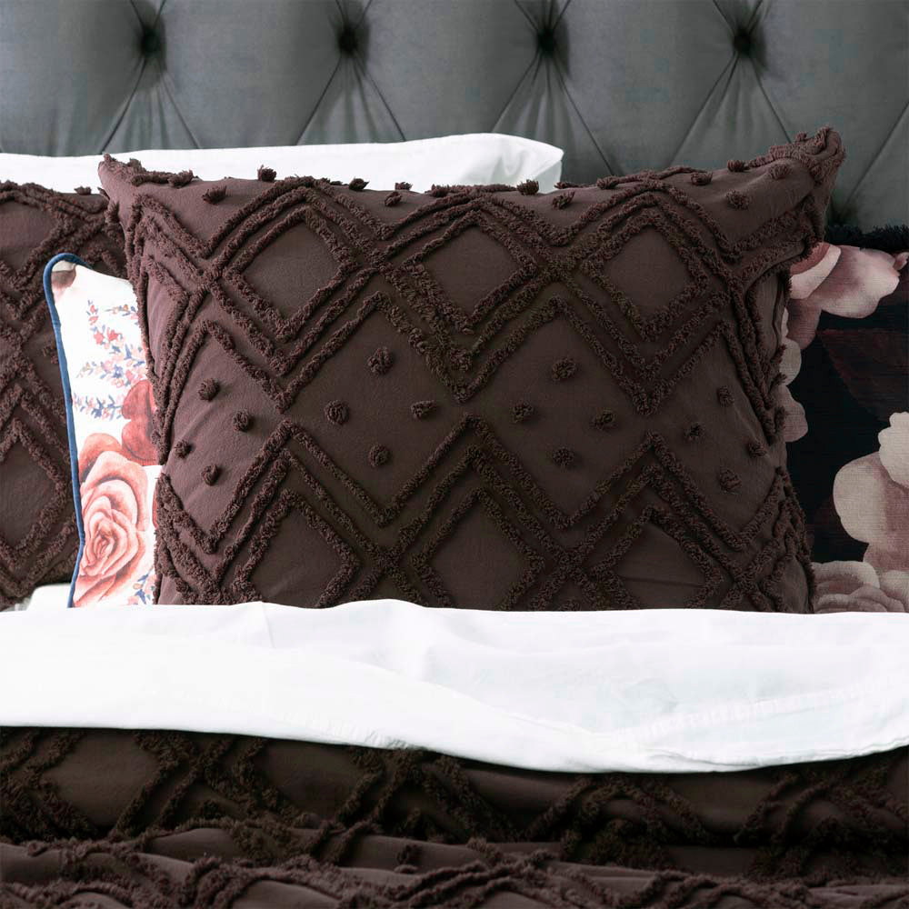 Medallion Plum European Pillowcase