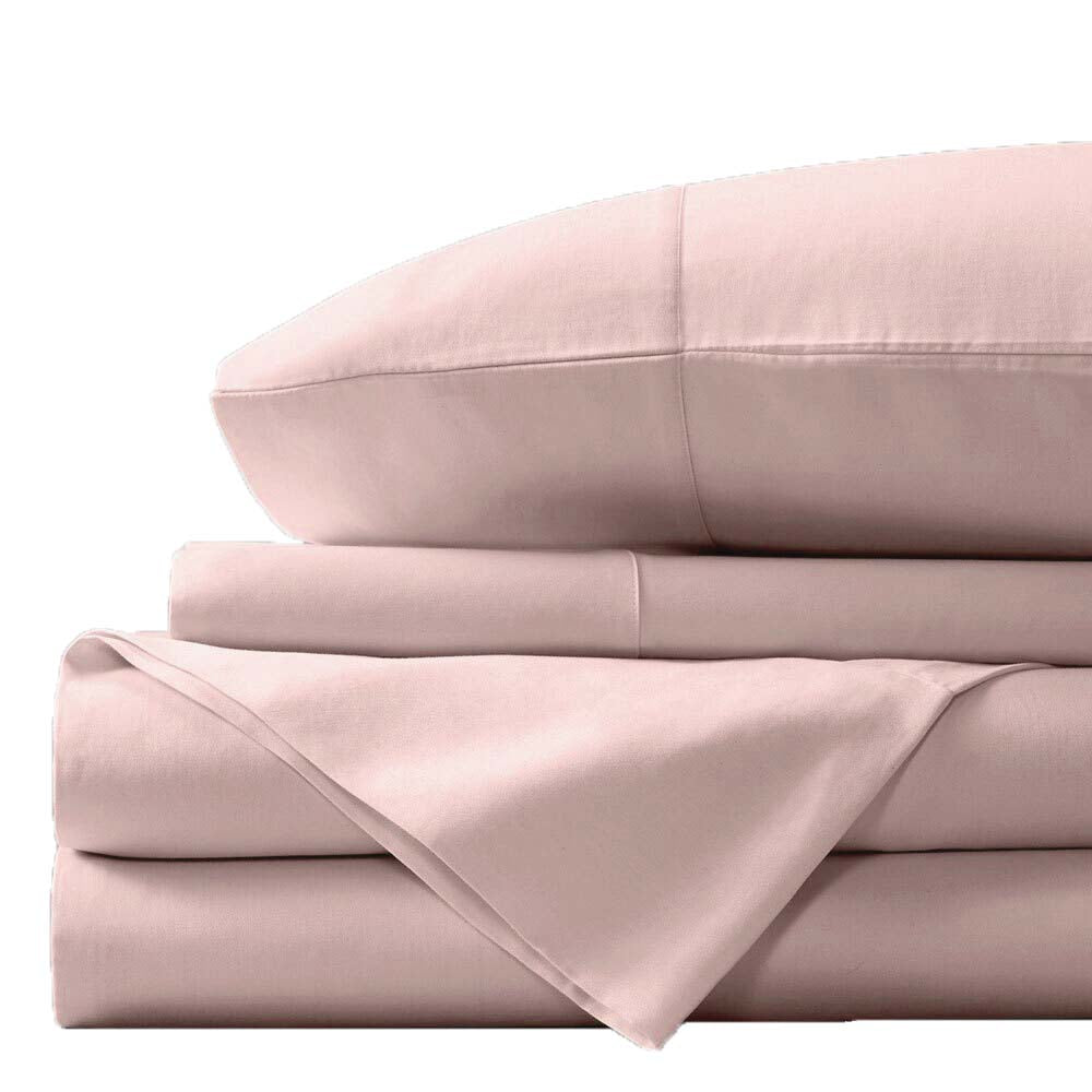 Luxury Bamboo Cotton Sheet Set 400TC Blush | Double Bed