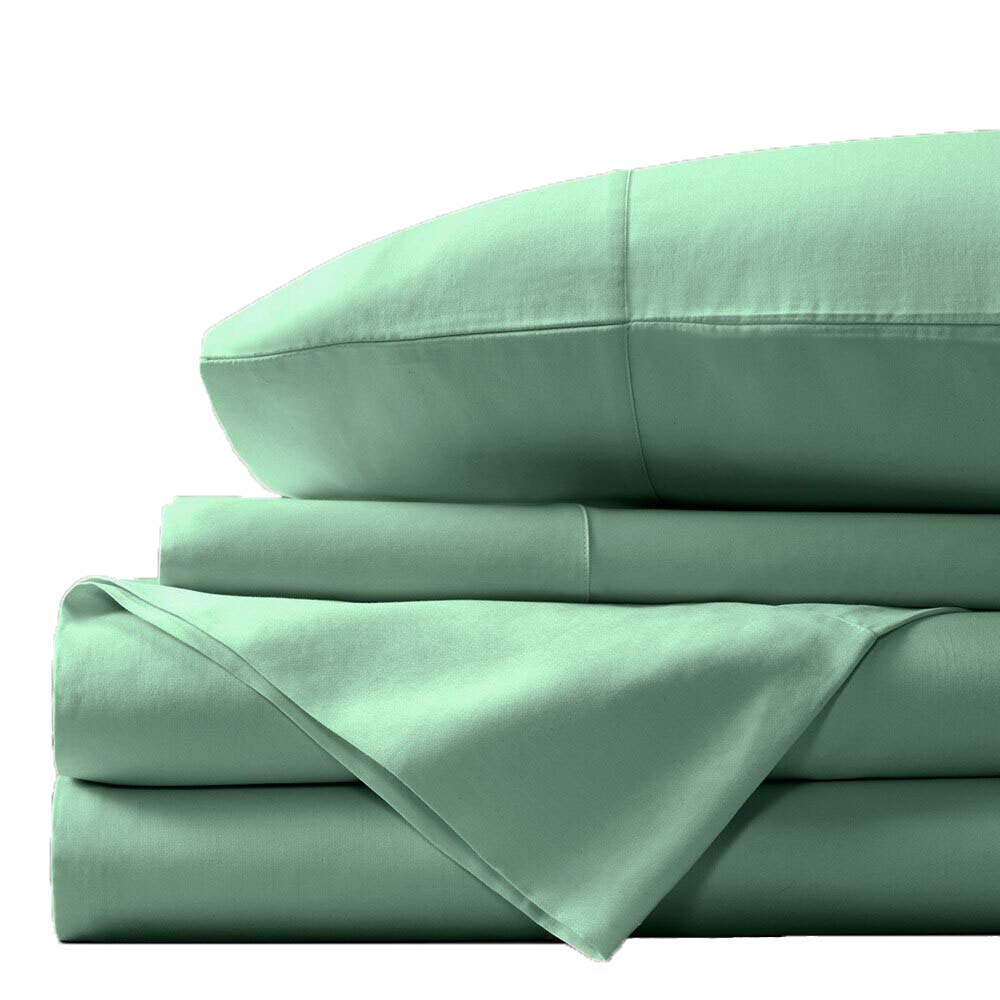 Luxury Bamboo Cotton Sheet Set 400TC Mint | Double Bed