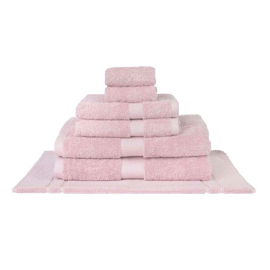 100% Combed Cotton Towels Baby Pink | 7pc Bath Towel Set