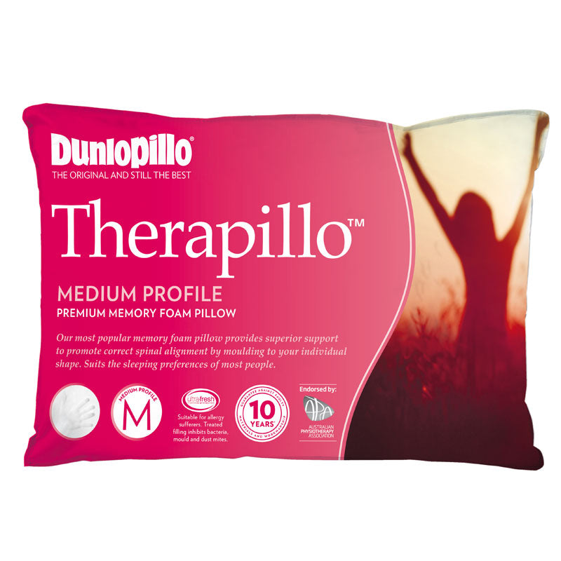 Therapillo Memory Foam Medium Profile Pillow