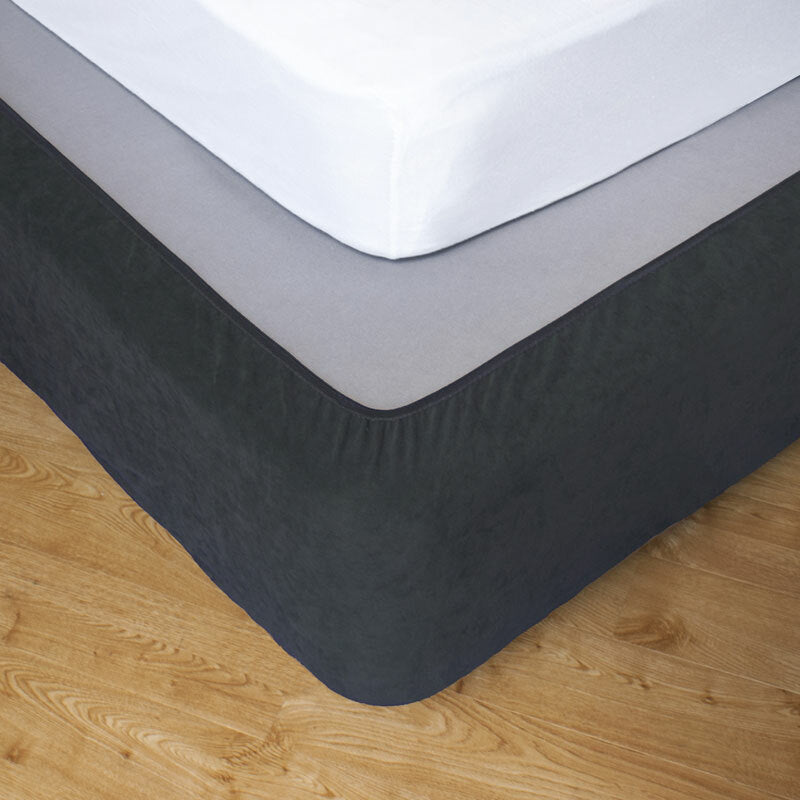 Slate Stretch Valance | Long Single Bed