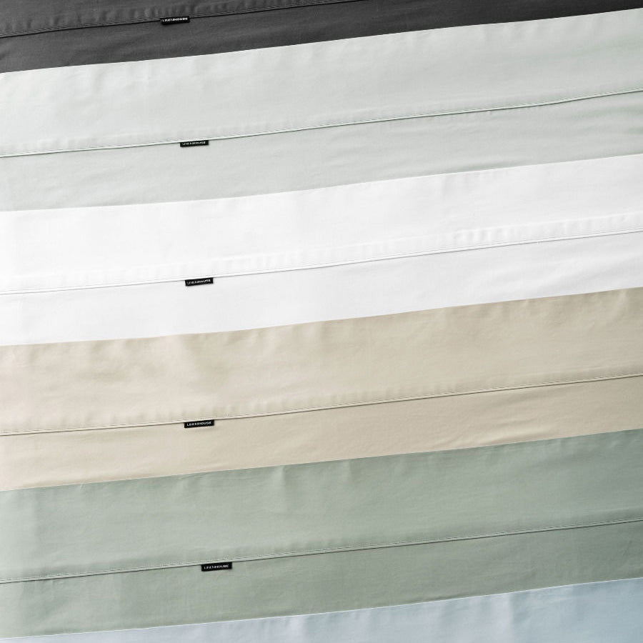 Augusta 100% Cotton Sheet Set 500TC Pale Blue | Super King 50cm