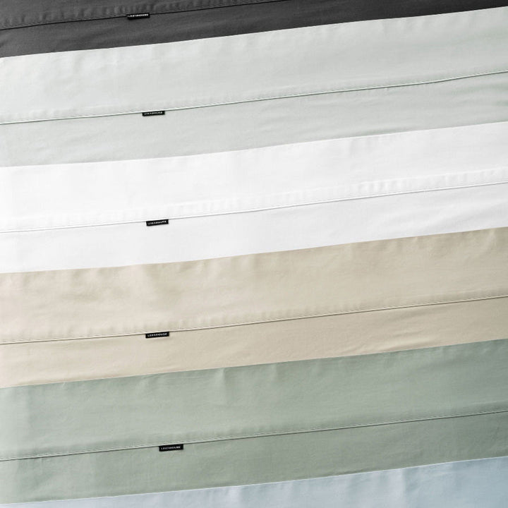 Augusta 100% Cotton Sheet Set 500TC Pale Blue | Super King 50cm