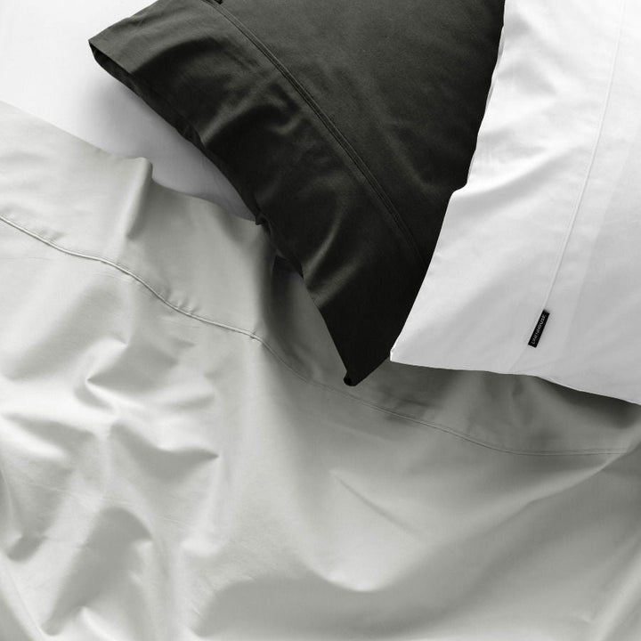 Augusta 100% Cotton 500TC Grey Standard Pillowcase