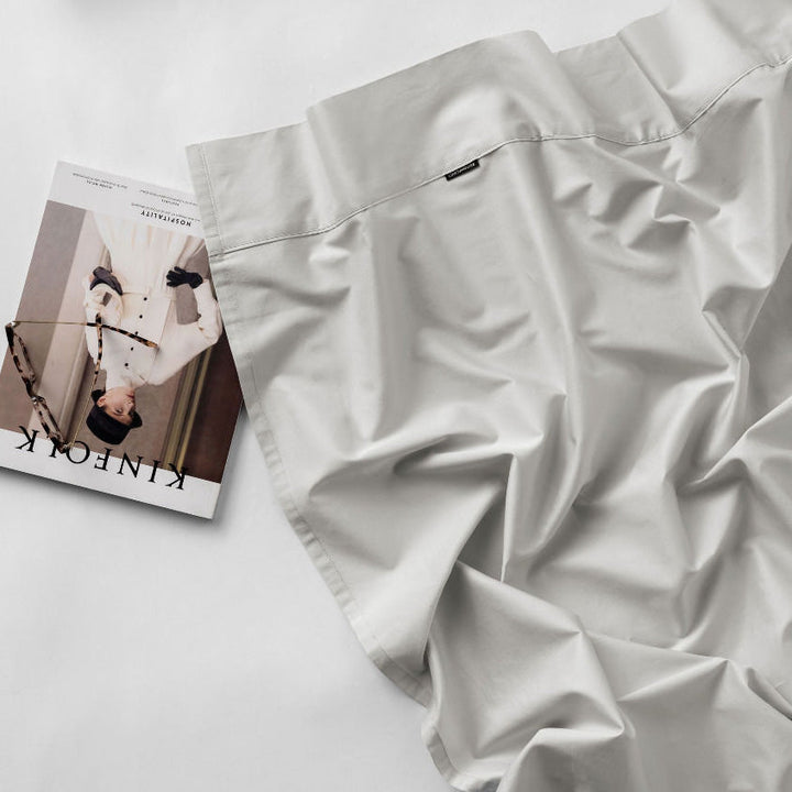 Augusta 100% Cotton Flat Sheet 500TC Grey | King Bed