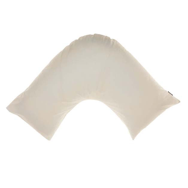 Augusta 100% Cotton 500TC Taupe V Shaped Pillowcase