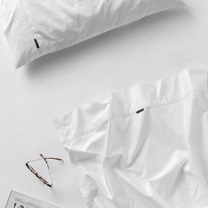 Augusta 100% Cotton Sheet Set 500TC White | Split King