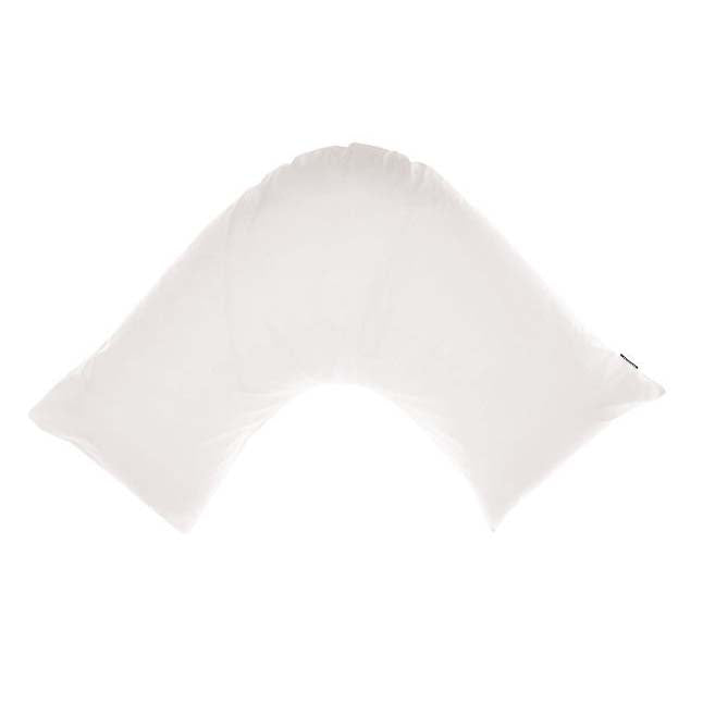 Augusta 100% Cotton 500TC White V Shaped Pillowcase