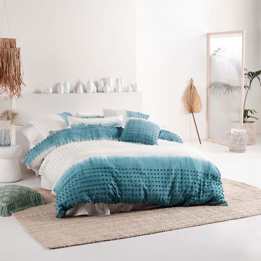 Basque Reef Quilt Cover Set | King Bed