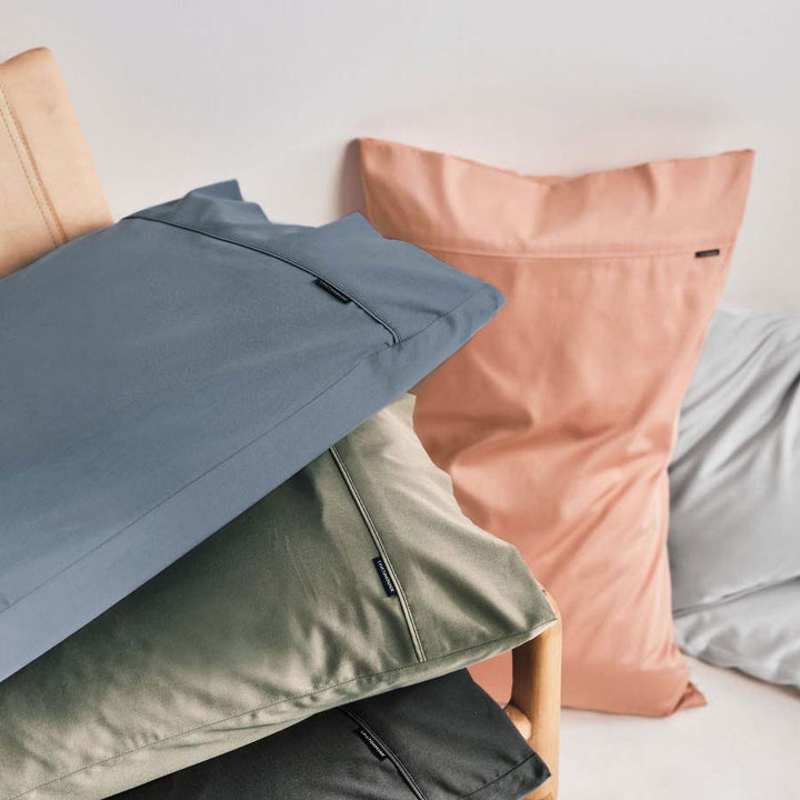 Nara White Bamboo Cotton Standard Pillowcase