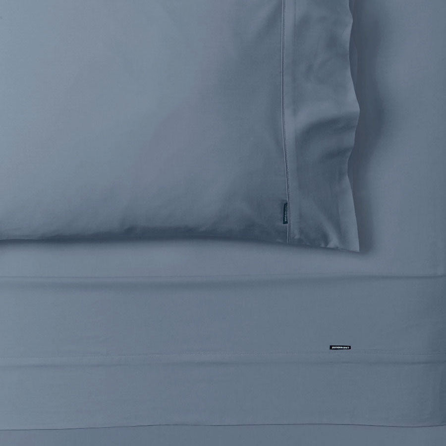 Nara Bluestone 400TC Bamboo Cotton Sheet Set | King Bed 50cm