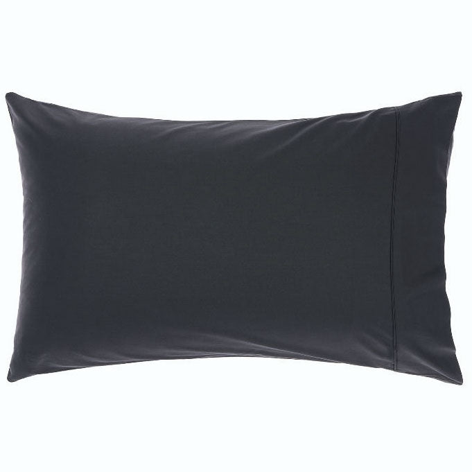 Nara Charcoal Bamboo Cotton Standard Pillowcase