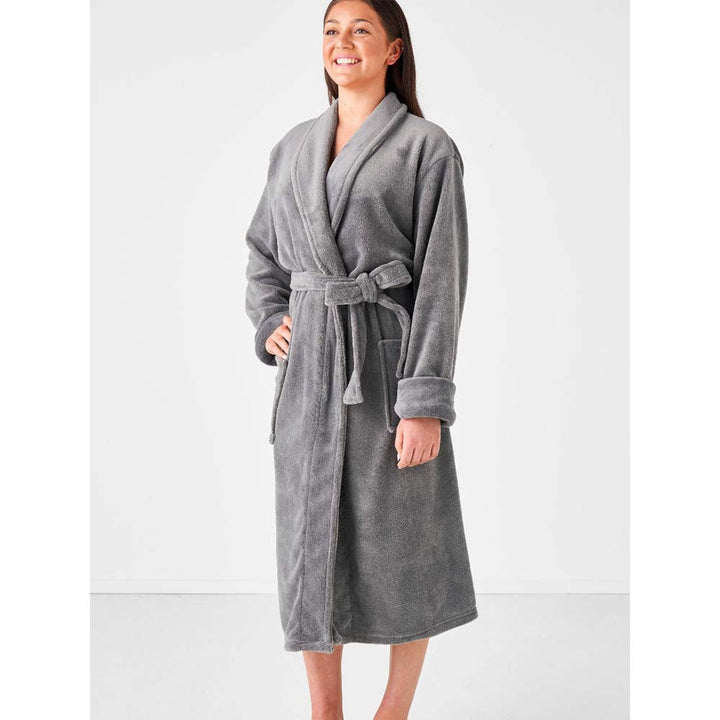 Plush Bathrobe Charcoal | One Size Fits Most