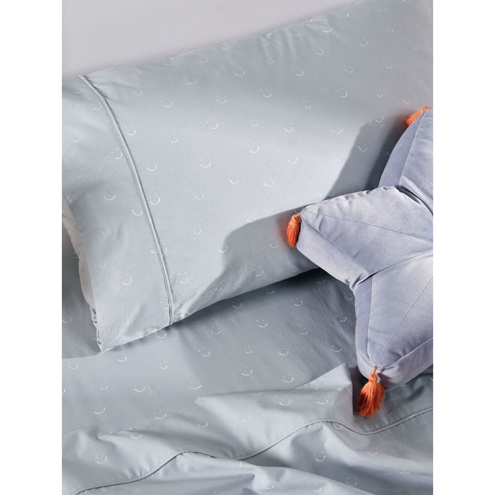 Smiles All Round Smoke Sheet Set | Single Bed