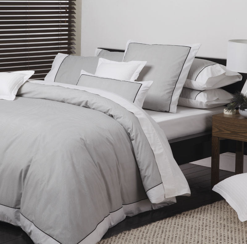 Essex Pewter Quilt Cover Set | Queen Bed